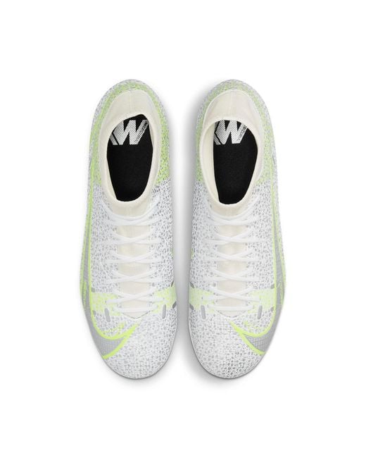 Nike White 14 Mercurial Superfly 8 Ag Artificial Grass for men