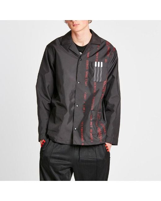 Adidas Black Originals X Alexander Wang Crossover Casual Coach Jacket for men