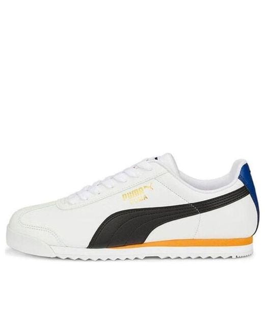 PUMA Roma Basic Plus in White for Men Lyst UK