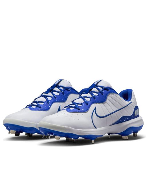 Nike Blue Alpha Huarache Varsity 4 Low 'Hyper Royal' for men