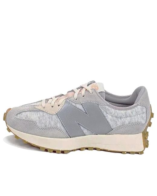 New Balance Gray (Wmns) 327 'Rain Cloud Rose Water'