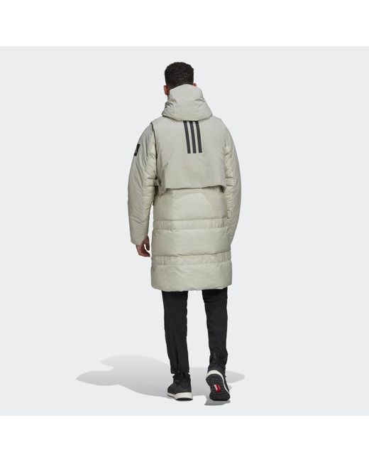 Adidas Gray Outdoor Sports Waterproof Reversible Down Jacket for men