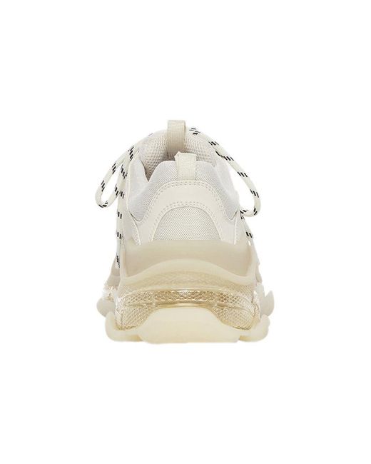 Balenciaga White Triple S Sneaker 'Clear Sole for men