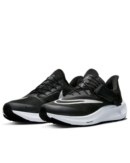 Nike Black Air Zoom Pegasus Flyease Easy On/off Road Running Shoes