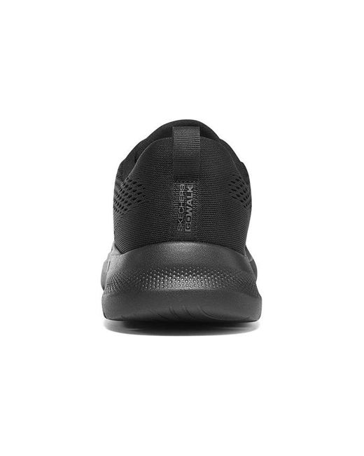 Skechers Black Go Walk 6 Avalo Lace Up 'Pure' for men