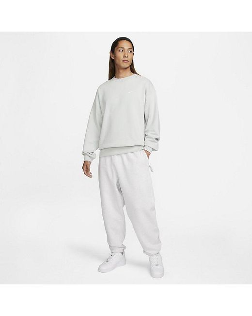 Nike Gray Solo Swoosh Crew Sweatshirt 'Light' for men