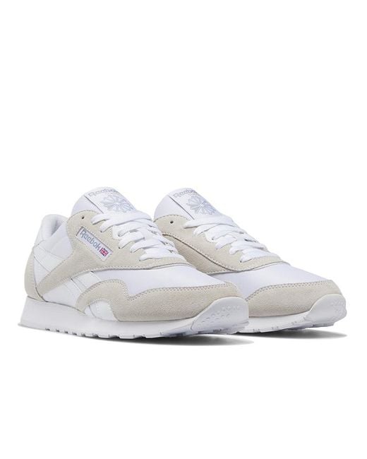 Reebok White Classic Nylon 'Cloud' for men