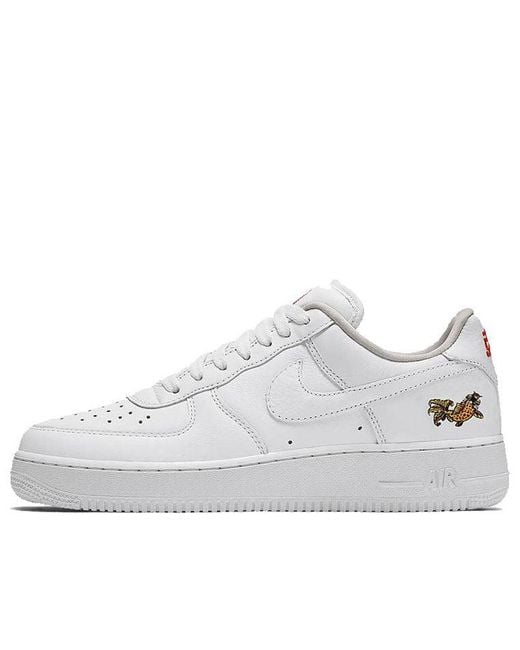 Nike White Air Force 1 Low Qs 'Nai-Ke for men