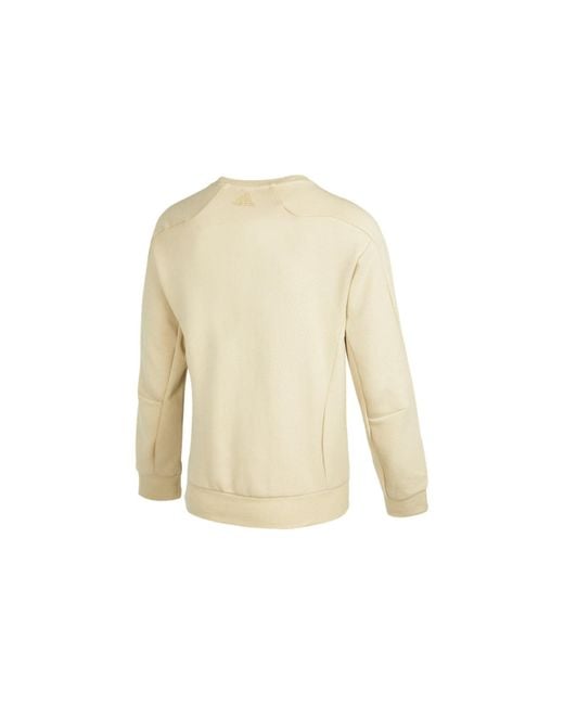 Adidas Natural Th Eng Sweat Logo Printing Casual Sports Pullover for men