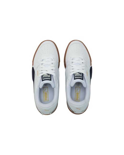 PUMA White Ca Pro Low Tops Casual Skateboarding Shoes for men