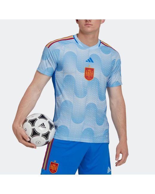Adidas Blue Spain Authentic Away Shirt 2022 2023 Adults for men