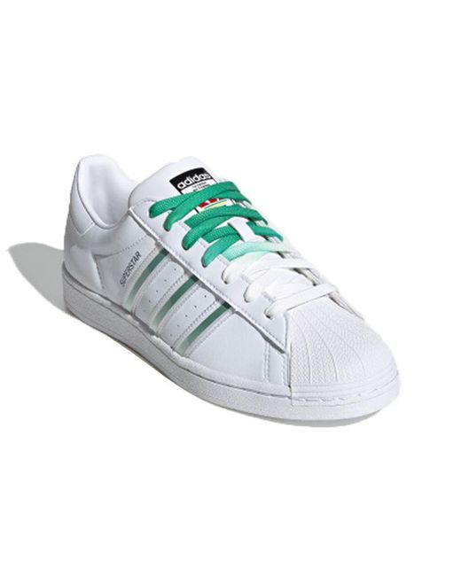 Adidas Blue Superstar 'Interchangeable Stripes' for men