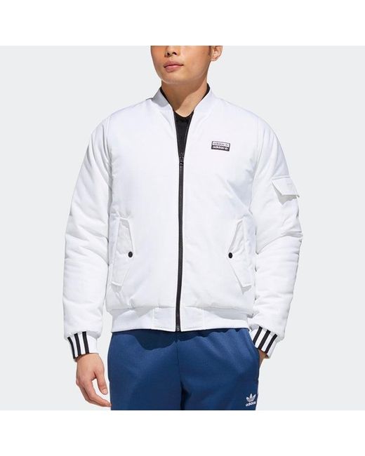 Adidas Blue Originals Sports Reversible Aviator Jacket for men