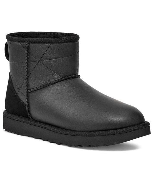 Ugg Black (Wmns) Classic Mini Pearlized Boot