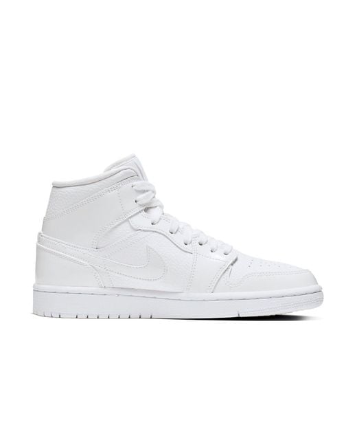 Nike White Air Jordan 1 Mid Shoe