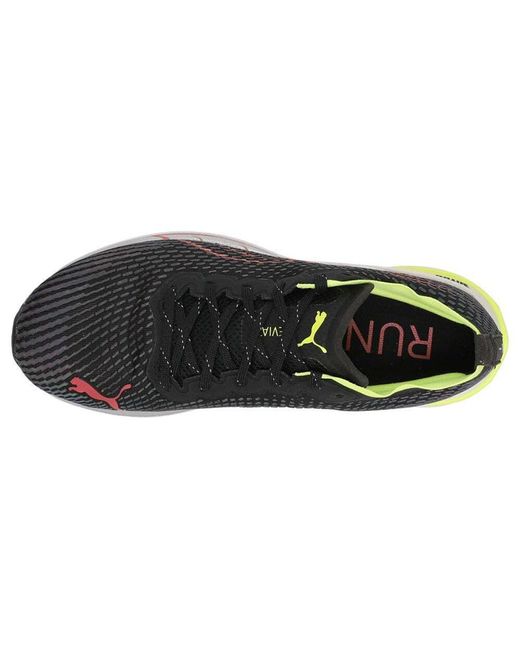 PUMA Black Deviate Nitro Wtr Running Shoes