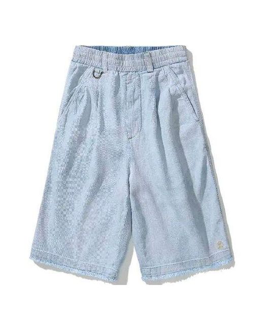 Drew House Blue Lightweight Denim Church Shorts 'Light' for men