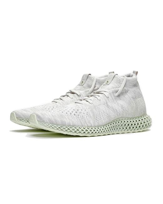 Adidas White Futurecraft 4D Runner Mid 'Crystal' for men