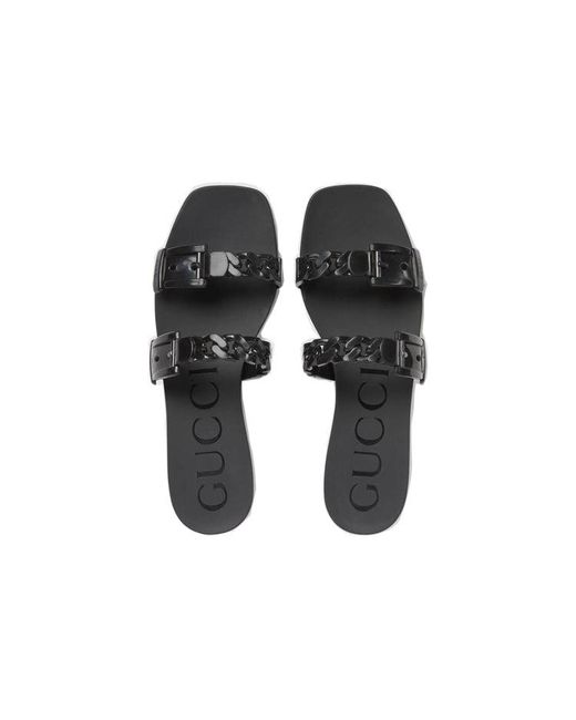 Gucci Black (Wmns) Rubber Slide Sandal