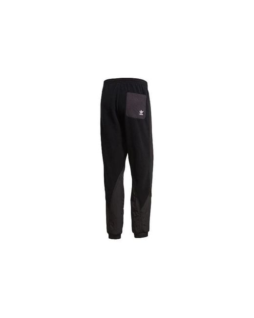 Adidas Black Originals Bg Trf Mix Tp Running Athletics Polar Fleece Bundle Feet Sports Pants for men