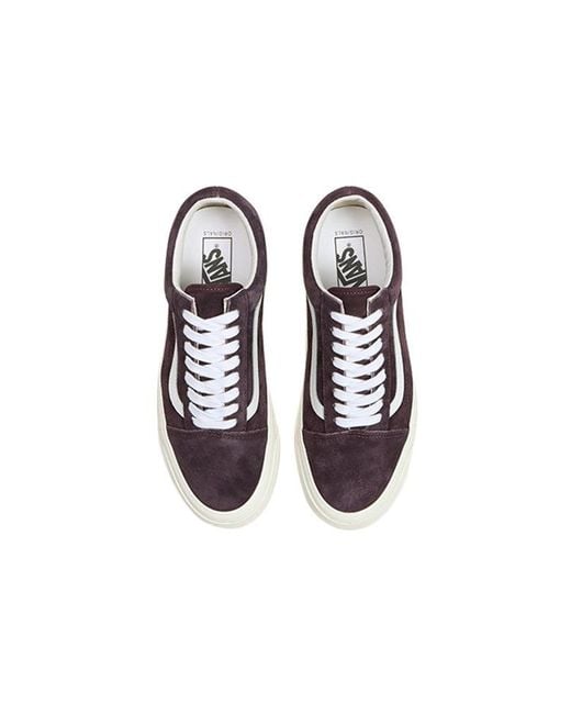 Vans Brown Og Old Skool Lx 'Pig Suede for men