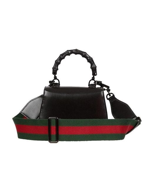 Gucci Black (Wmns) Bamboo 1947 Mini Top Handle Bag
