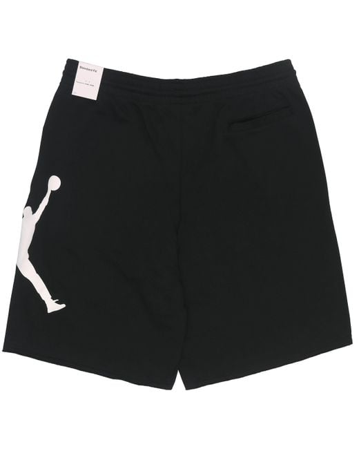 Nike Black Jumpman Logo Printing Knit Loose Shorts for men