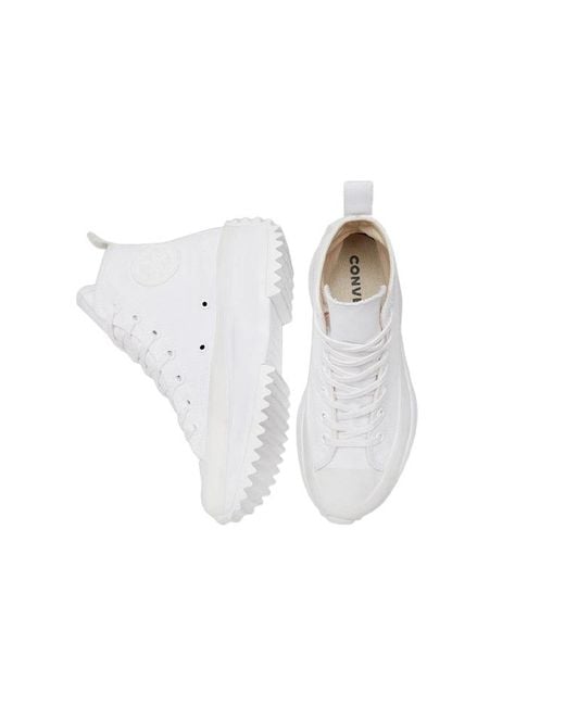 Converse White Run Star Hike High 'Triple' for men