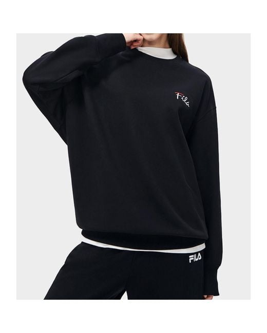 Fila Black Logo Sweater for men
