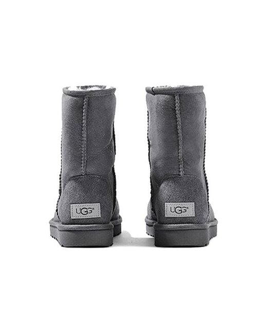 Ugg Black (Wmns) Classic Short Ii Fleece Lined