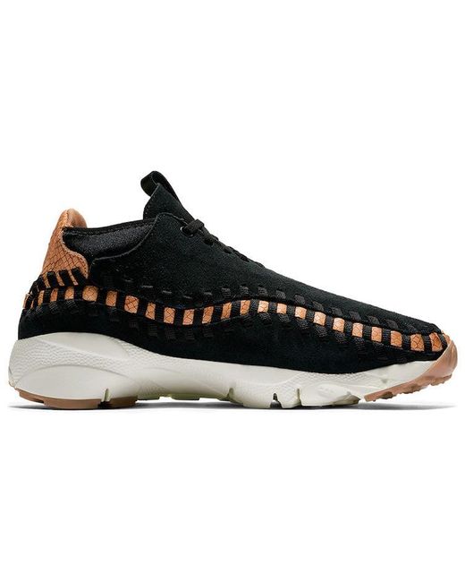 Nike Air Footscape Woven Chukka Prm in Black for Men | Lyst