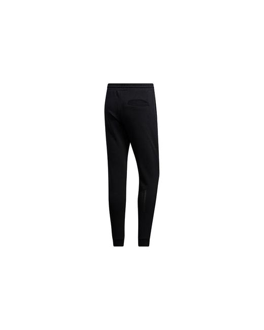 Adidas Black Neo Fav Nn Tp 1 Logo Knit Bundle Feet Sports Pants for men