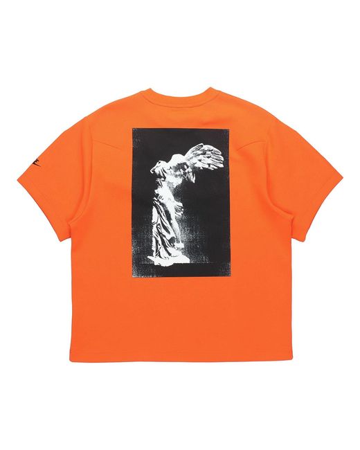 Nike Orange Sportswear Nsw Tech Fleece Short Sleeve for men