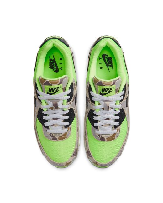 air max 90 green camo on feet