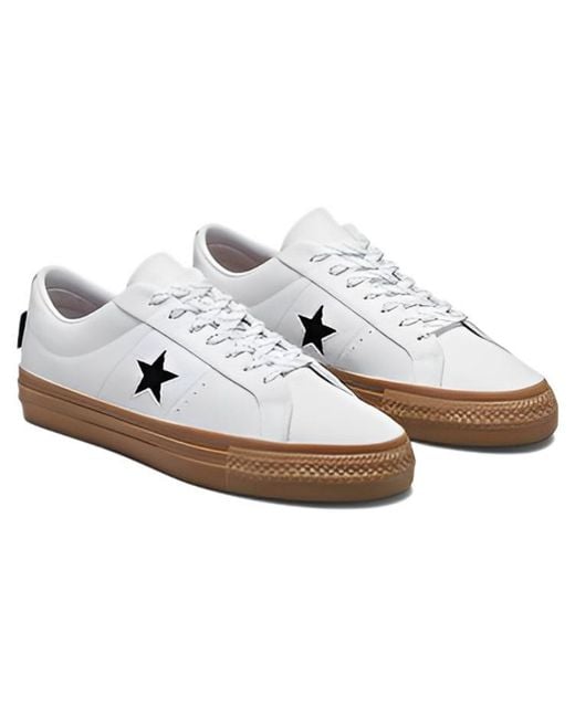 Converse White One Star Pro Low Dark Gum' for men