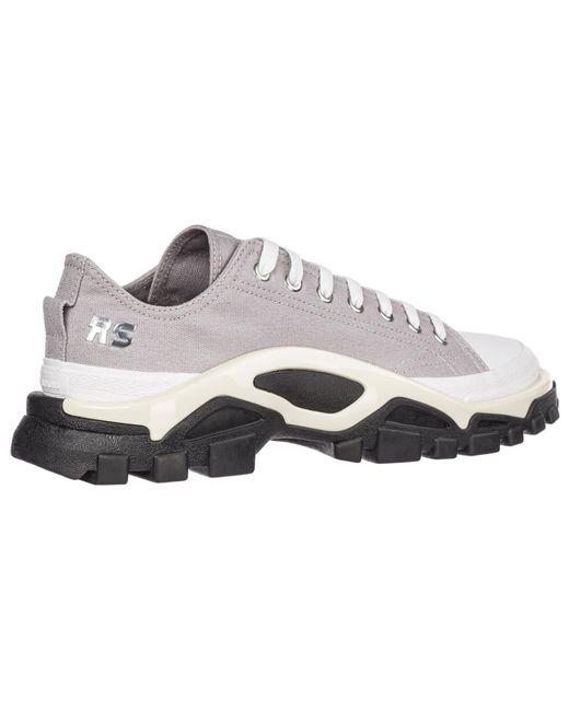 Adidas White Raf Simons X Detroit Runner 'Light Granite' for men