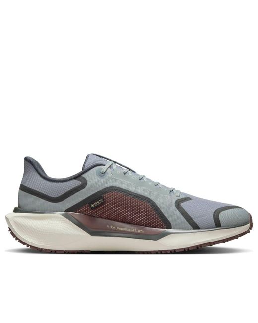 Nike Gray Air Zoom Pegasus 41 Gore-Tex 'Light Pumice Ashen Slate Burgundy' for men