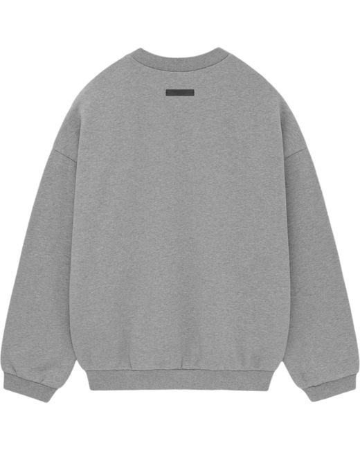 Fear Of God Gray Fleece Crewneck 'Dark Heather' for men