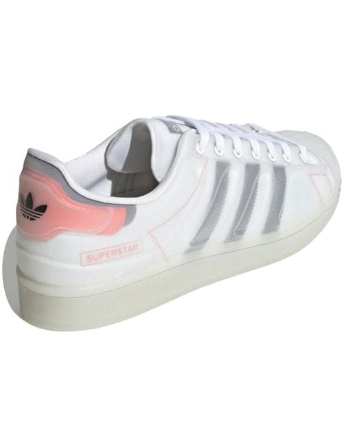 Adidas White Superstar Futureshell Semi Solar' for men