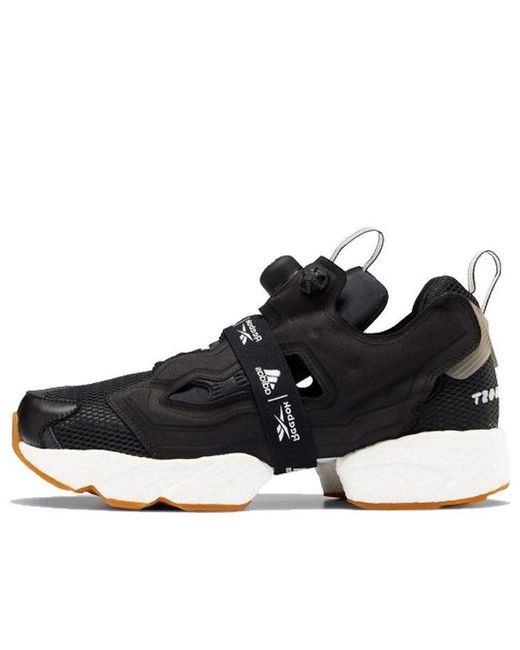 Reebok Black Instapump Fury X Boost Gum' for men