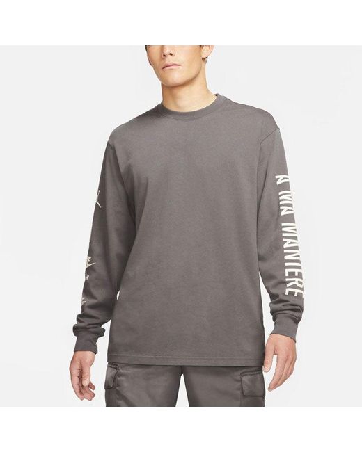 Nike Gray X A Ma Maniere Long Sleeves T-Shirt Asia Sizing for men