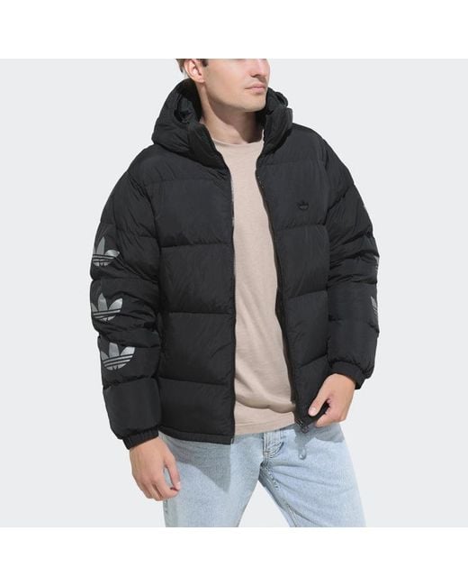 Adidas Black Originals Stay Warm Athleisure Casual Sports Down Jacket for men
