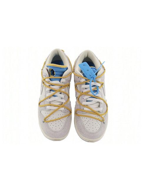 Nike Blue X Off- Dunk Low 'Lot 34 Of 50' for men