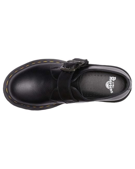 Dr. Martens Black (Wmns) 1461 Buckle Pull Up Leather Oxford Shoes