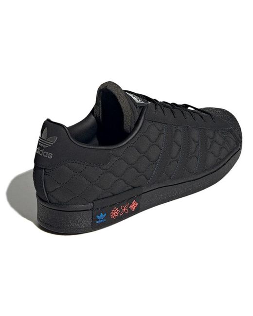 Adidas Black Originals Superstar Cny Sneakers for men