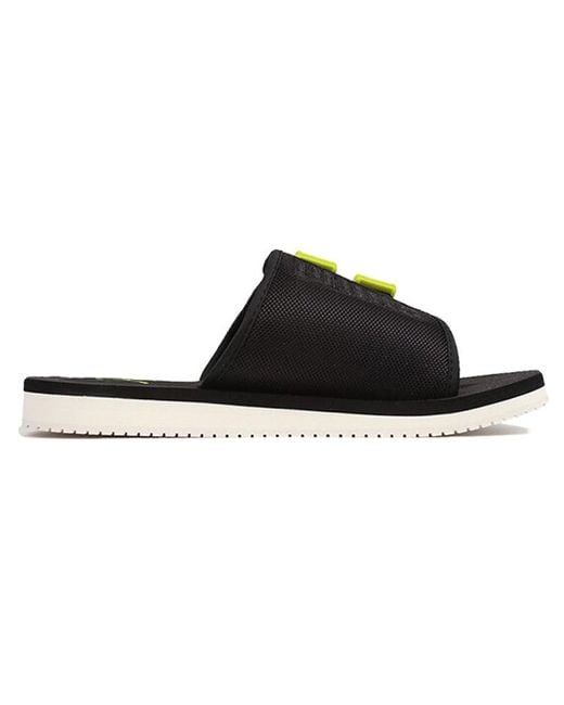 PUMA Black Wilo Lux Sandal Slide for men