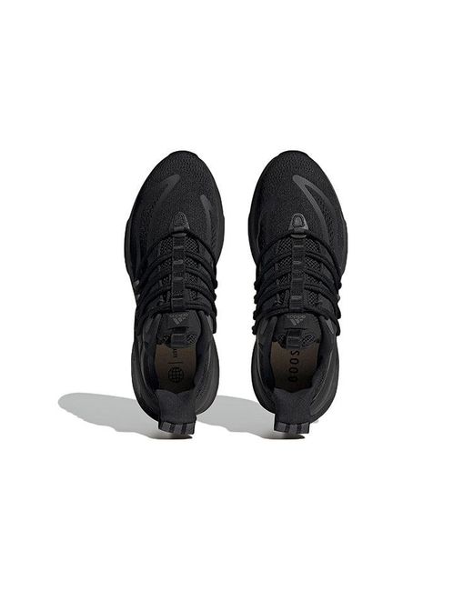 Adidas Black Alphaboost V1 Shoes 'Core' for men