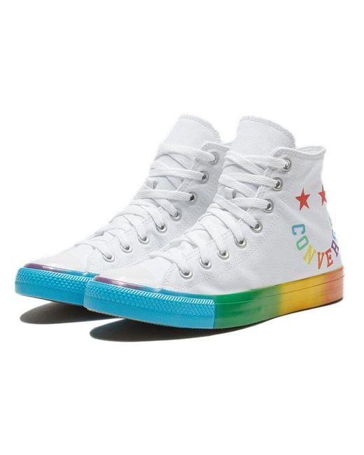 Converse Blue Chuck Taylor All Star Hi Smiley Multi Sneaker for men