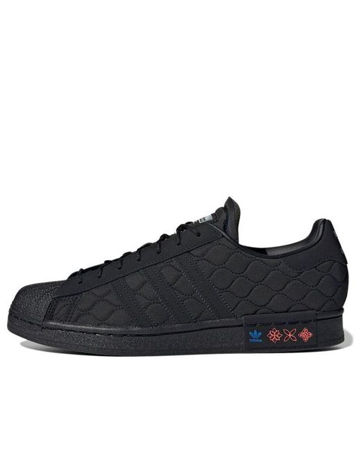 Adidas Black Originals Superstar Cny Sneakers for men