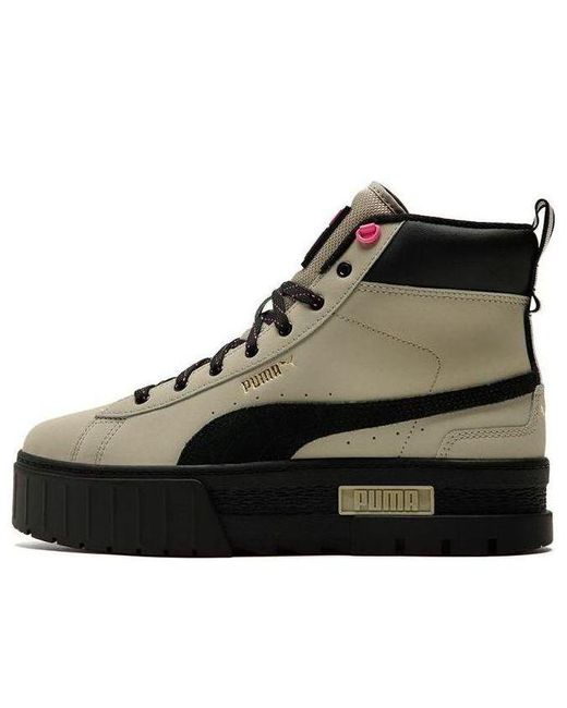 PUMA Black (Wmns) Mayze Mid Wtr Sneakers